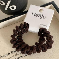 Soft knit spiral hair tie - View 6 | TEVQA