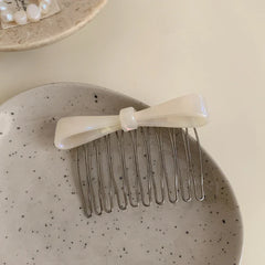 Acetate bow hair comb - View 7 | TEVQA