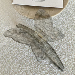 Large Butterfly Acetate Hair Claw Clip - View 8 | TEVQA