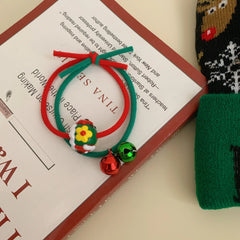 Festive Christmas Charm Hair Tie with Jingle Bells