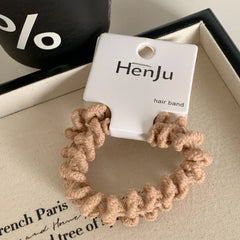 Soft knit spiral hair tie - View 8 | TEVQA