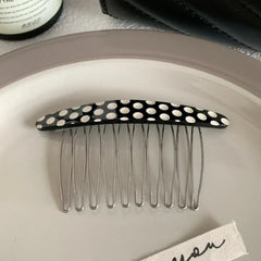 Curved acetate French hair comb - View 7 | TEVQA