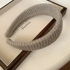 Jumbo Padded Wool-Blend Headband - 1.6 Inch Wide Cozy Winter Band - TEVQA