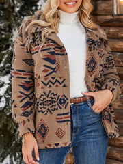 The Sedona Vintage Aztec Sherpa Jacket - TEVQA