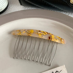 Curved acetate French hair comb - View 13 | TEVQA