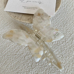 Large Butterfly Acetate Hair Claw Clip - View 9 | TEVQA