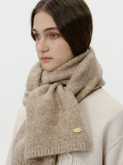 Classic wool blend ribbed scarf - View 7 | TEVQA