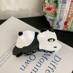 Cute Panda Acetate Hair Claw Clip - 3.5 Inch Animal Accessory
