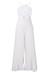 Jessica Flower Applique Pleated Jumpsuit | Dress In Beauty