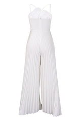 Jessica Flower Applique Pleated Jumpsuit | Dress In Beauty