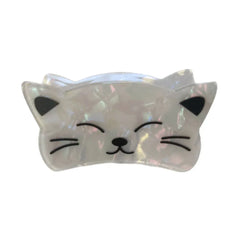 Cute Cat Face Acrylic Hair Clip (2.5 Inch) - TEVQA