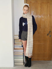 Vanilla Girl Gradient Wool Blend Scarf