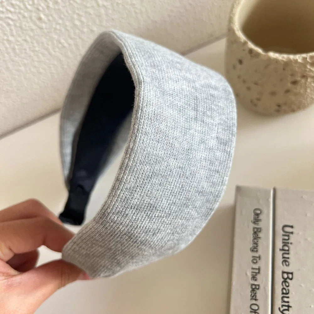 Wide Padded Knit Headband - 2.4 Inch Fashion Statement Hairband - TEVQA