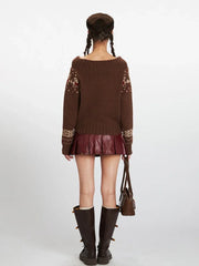 Bear & Bow Fair Isle Pullover - TEVQA