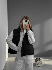 Cloud Soft Hooded Puffer Vest - TEVQA