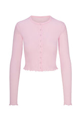 SKIMS Logo Pointelle Cardigan Set | Dress In Beauty