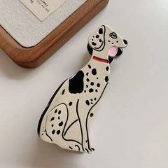 Whimsical Acetate Pet Lover Hair Clip & Comb Collection (Cat & Dog) - TEVQA