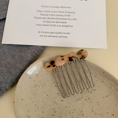 Small Twisted Acetate Hair Comb - 2.2 Inch Side Comb