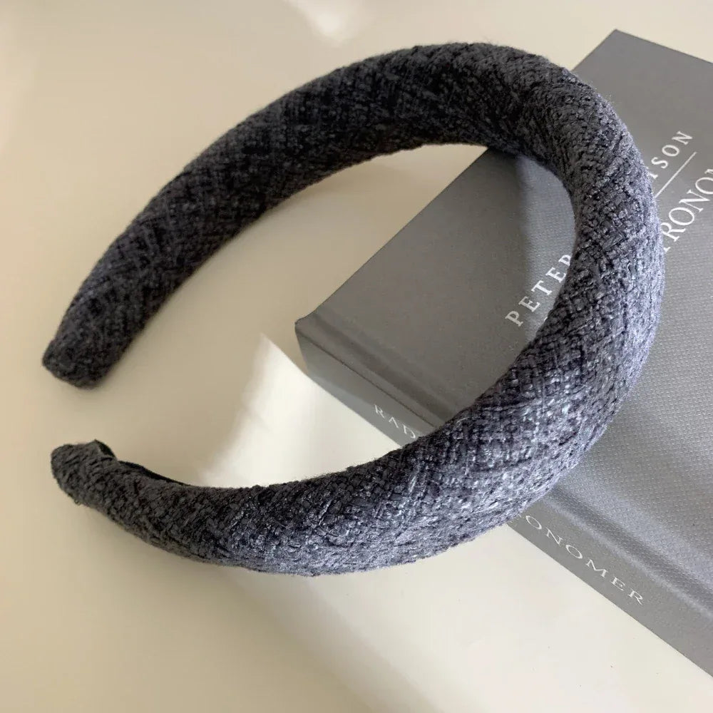 Padded tweed headband - View 6 | TEVQA