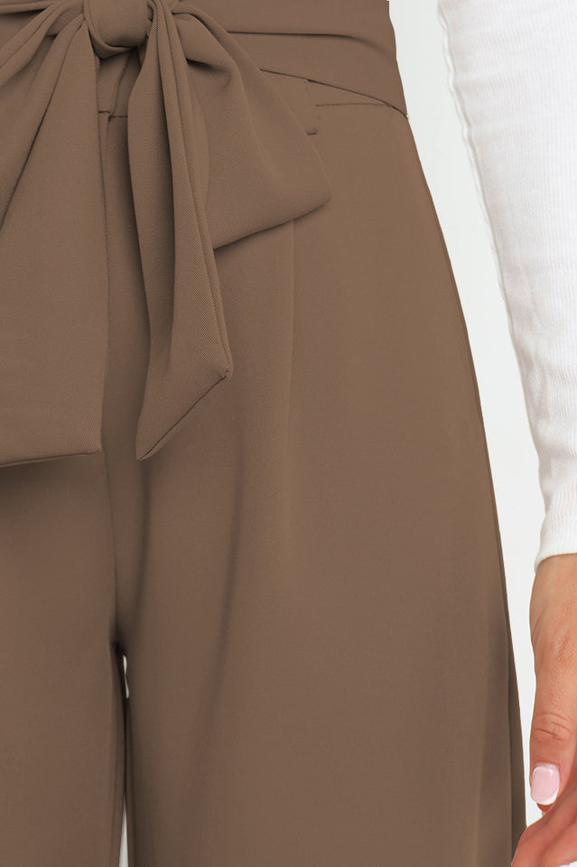 All-Matching Belted Wide-Leg Trouser | Dress In Beauty