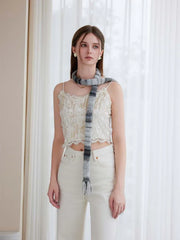 Y2K Gradient Skinny Scarf - TEVQA