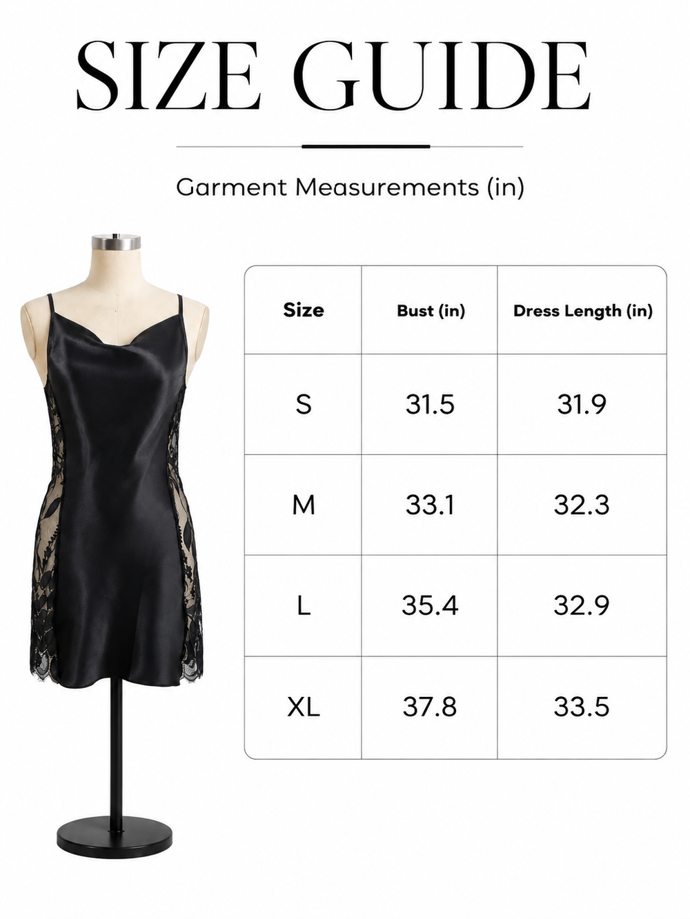 Satin nightgown with lace trim - View 8 | TEVQA