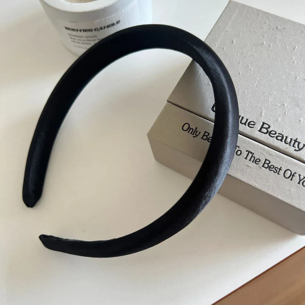 Classic padded satin headband - View 6 | TEVQA