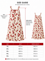 Plus size floral print suspender dress - View 8 | TEVQA