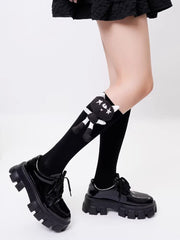 3D Quirky Black Cat Plush Socks Gothic Harajuku