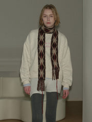 Brushed Knitted Skinny Scarf