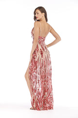 Sequins Party Elegant Maxi Sheath Dress - Dress In Beauty