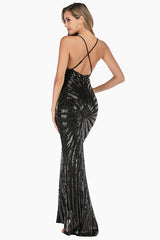 Sexy Backless Sequin Cocktail Dress - Dress In Beauty