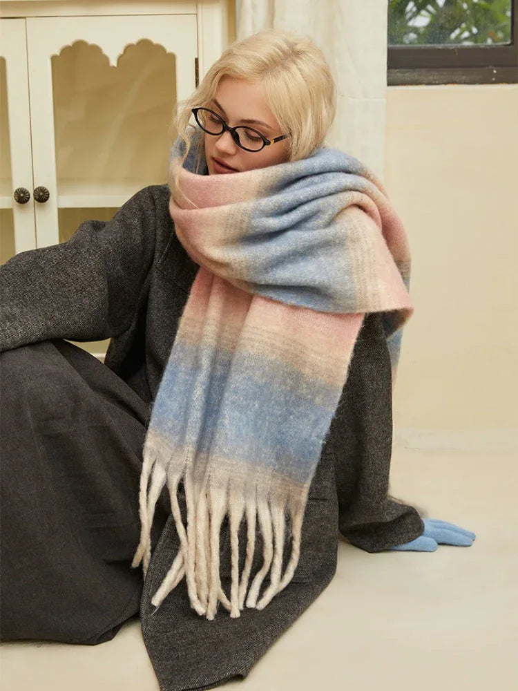 Oversized gradient scarf - View 6 | TEVQA
