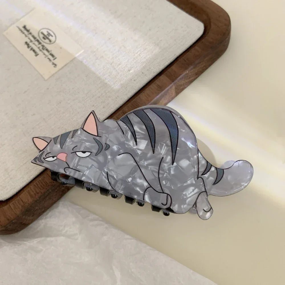 Whimsical Cartoon Animal Acetate Hair Claw (3.1 Inch) - TEVQA