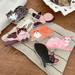 Adorable Pet Acetate Hair Clip - 2.75 Inch Mini Cat & Dog Designs