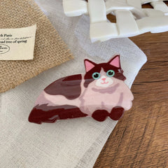 Adorable Pet Acetate Hair Clip - 2.75 Inch Mini Cat & Dog Designs