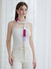 Color-block knit scarf - View 11 | TEVQA