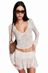 Yvette Top + Skirt Set - TEVQA