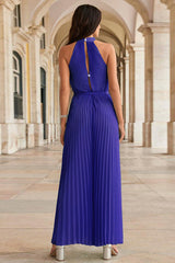 Pleated High Neck Jumpsuit | Dress In Beauty