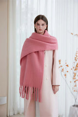 Oversized brushed scarf - View 6 | TEVQA