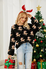 Classic Red Reindeer & Fair Isle Knit Sweater