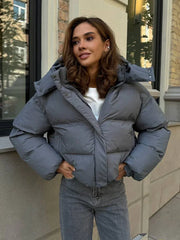 Cloud Soft Hooded Short Puffer Jacket - TEVQA