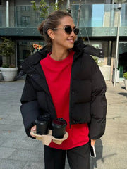 Cloud Soft Hooded Short Puffer Jacket - TEVQA