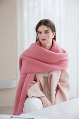 Oversized brushed scarf - View 8 | TEVQA