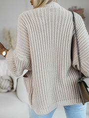 Cozy Chunky Knit Open Front Cardigan