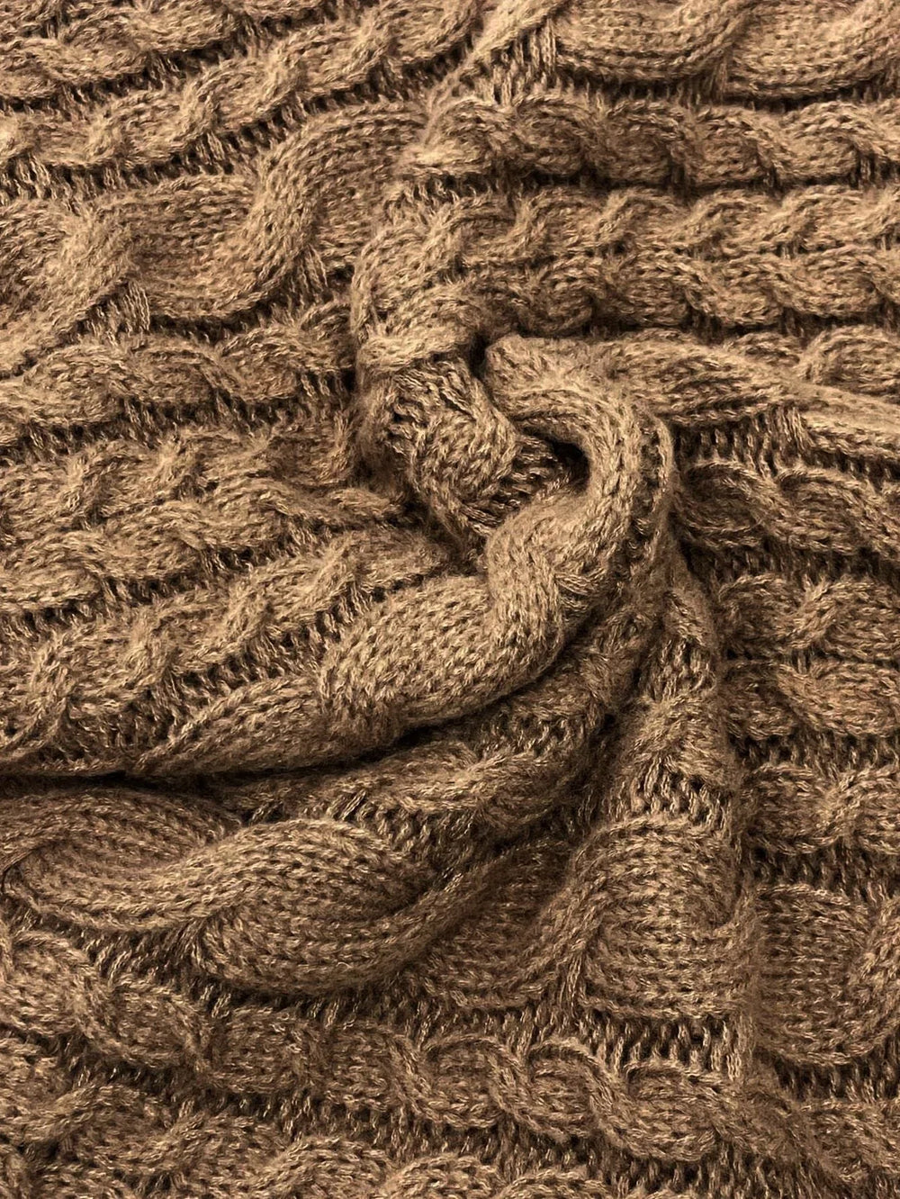 Chunky Cable Knit Tunic Sweater - View 6 | TEVQA