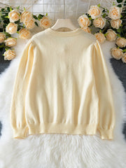 Vintage Pointelle Knit Cardigan - TEVQA