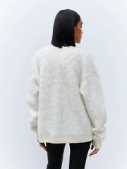 Cloud Soft Faux Mink Button Down Cardigan - TEVQA