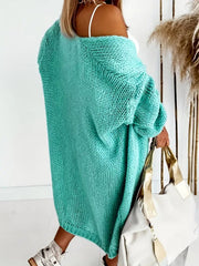 Slouchy Oversized Long Knit Cardigan