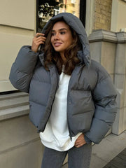 Cloud Soft Hooded Short Puffer Jacket - TEVQA